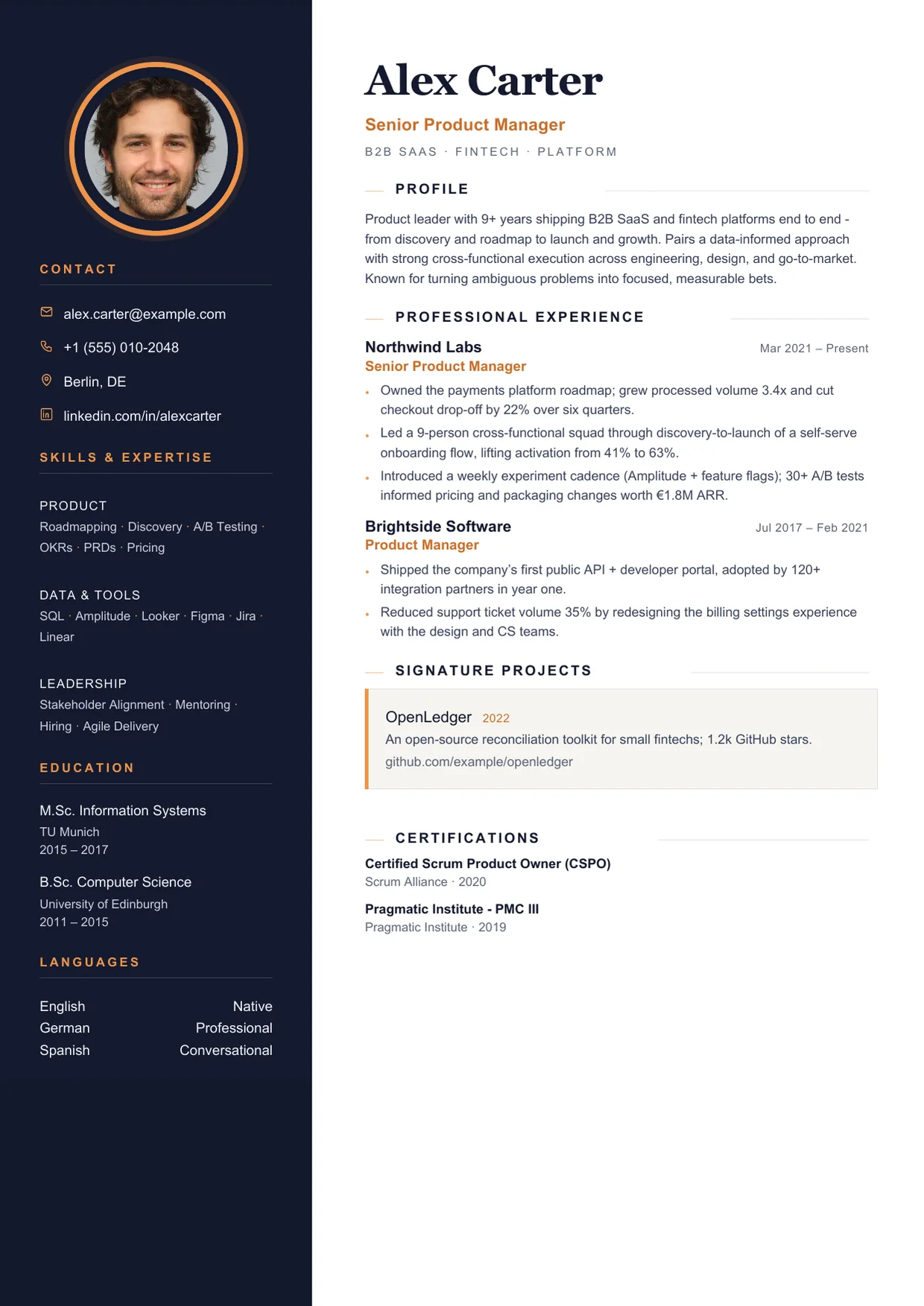 Onyx template preview