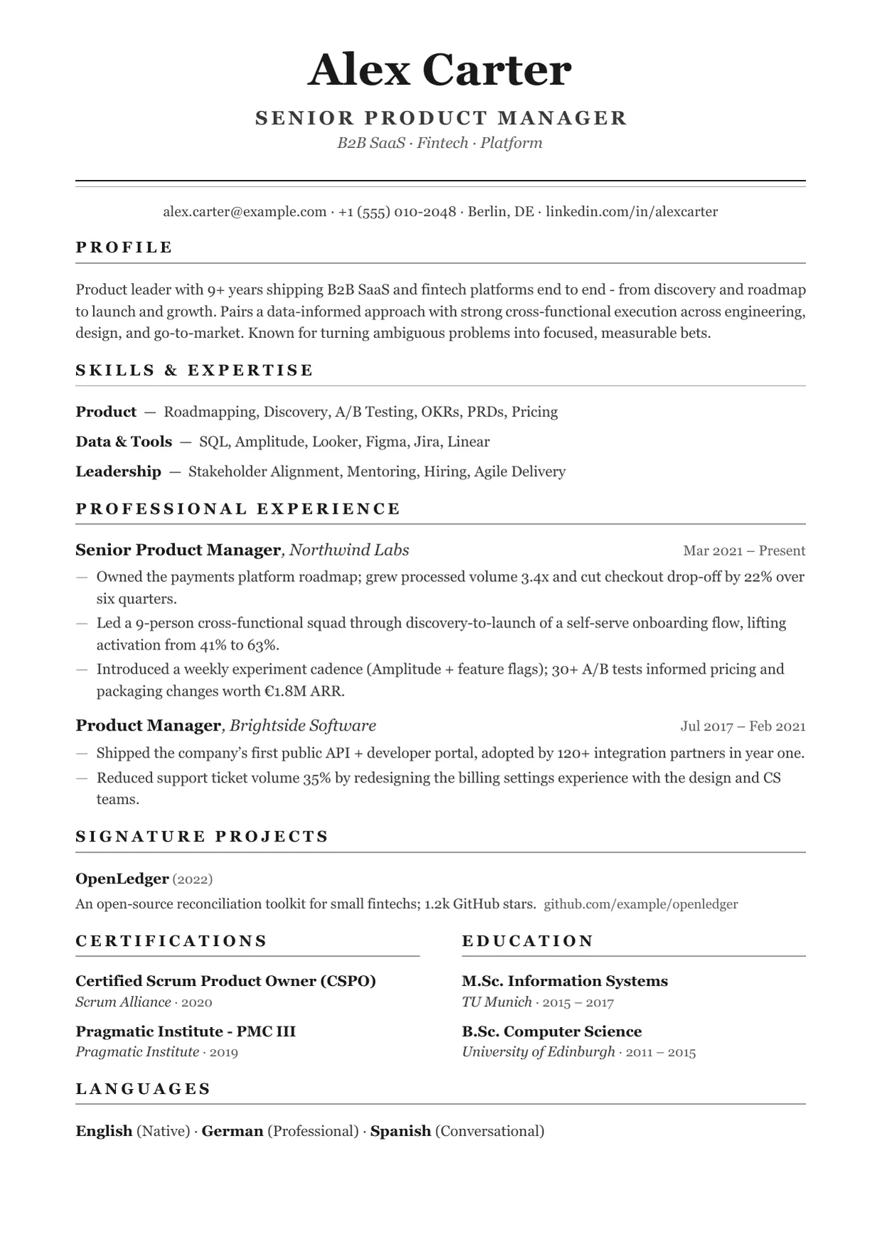 Century template preview