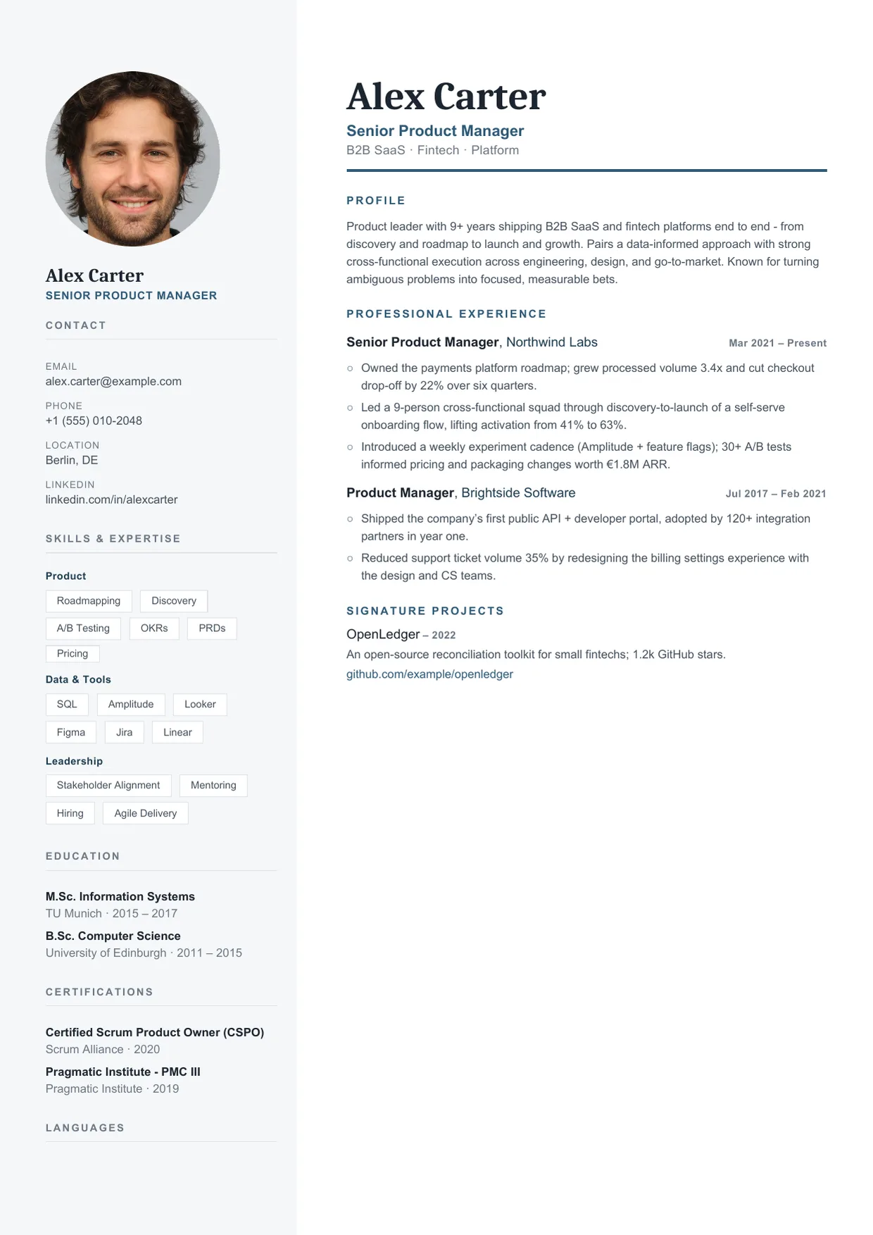 Beacon template preview
